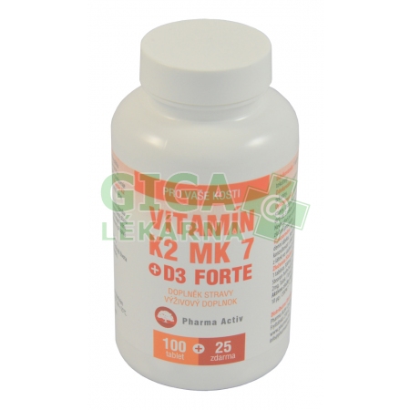 Vitamín K2 Mk 7 D3 Forte 10025 Tablet Zdarma