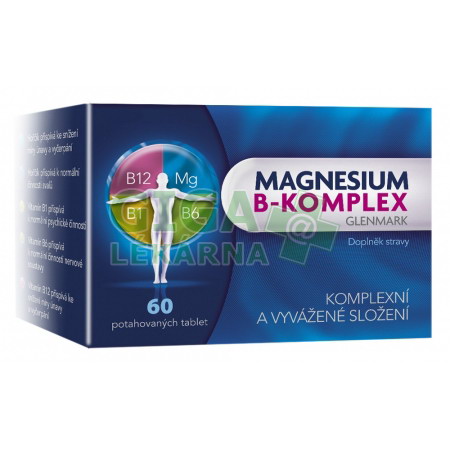 Magnesium B-komplex 60 Tablet Glenmark - GigaLékárna.cz