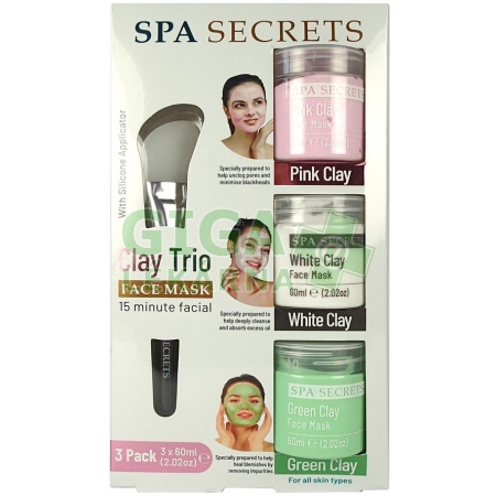 xpel spa secrets green trio face mask